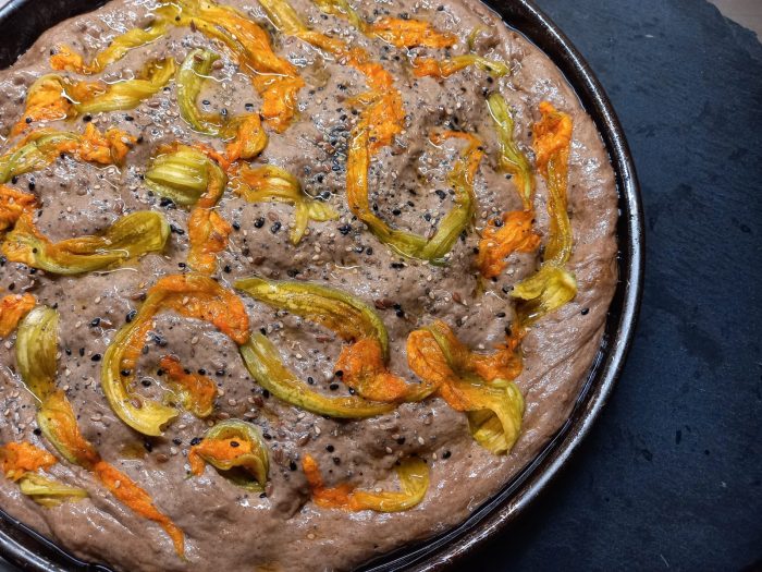 Focaccia ai 7 Cereali & Fiori di Zucca